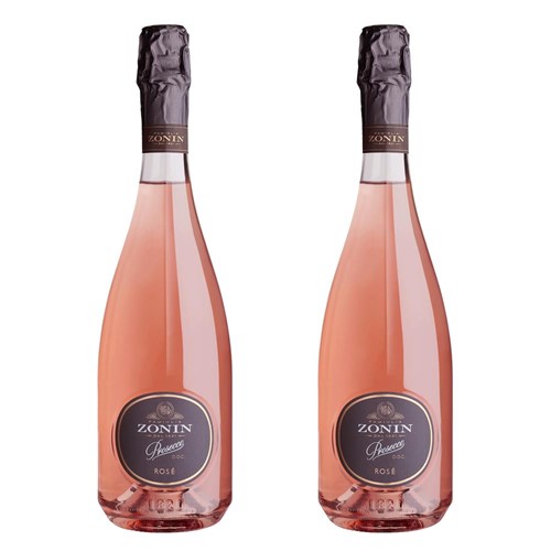 Zonin Rose Prosecco D.O.C 75cl Duo Gift Set